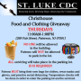 St. Luke CDC: Christhouse Food and Clothing Giveaway
